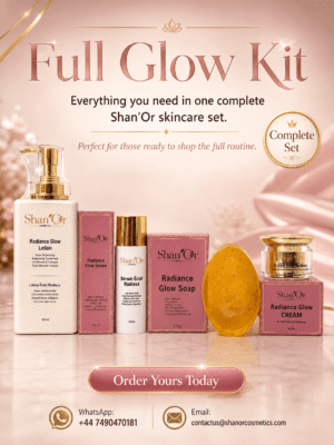 Complete Brightening Skincare Routine: Lotion, Serum, Soap & Cream