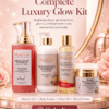 Shan’Or 24K Gold & Collagen Luxury Glow Kit | Shower Gel, Lotion, Oil & Cream