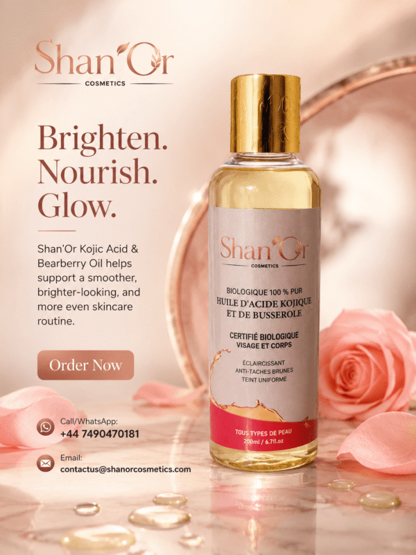 Shan’Or Kojic Acid & Bearberry Oil 200ml | Face & Body Beauty Oil
