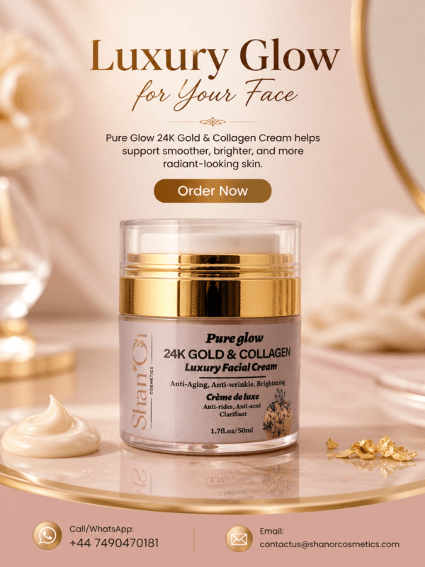 Shan’Or Pure Glow 24K Gold & Collagen Luxury Facial Cream 50ml1 Shan’Or Pure Glow 24K Gold & Collagen Luxury Facial Cream 50ml