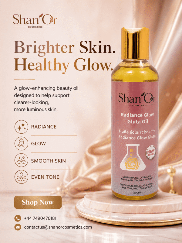 Shan’Or Radiance Glow Gluta Oil 200ml | Glutathione & Collagen Glow Oil