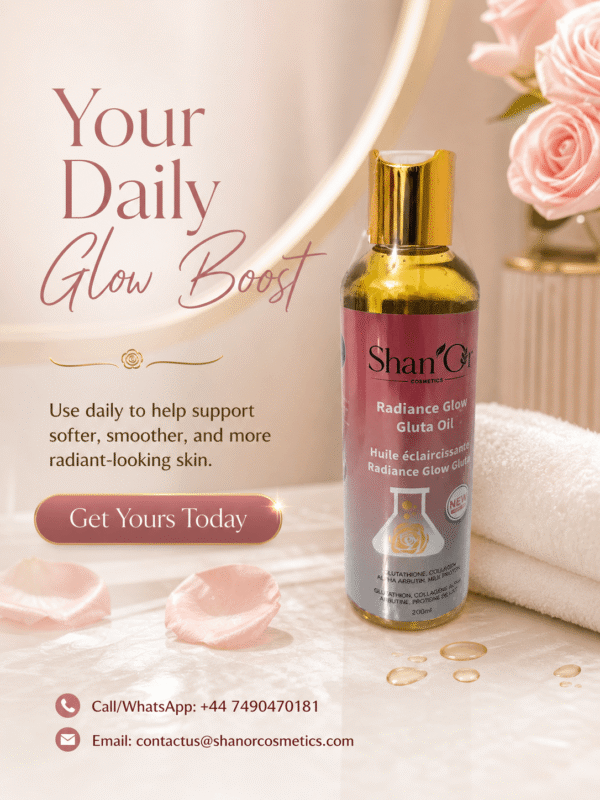 Shan’Or Radiance Glow Gluta Oil 200ml | Glutathione & Collagen Glow Oil