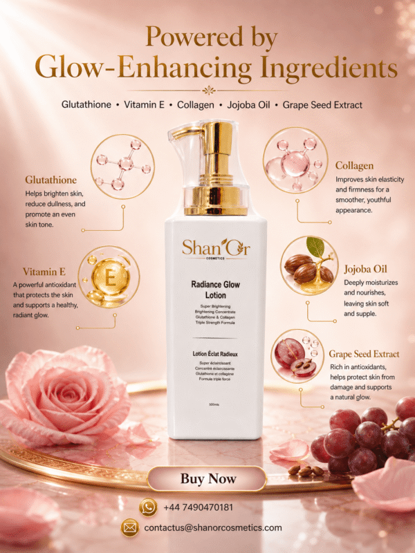 Shan’Or Radiance Glow Lotion 500ml | Brightening Body Lotion